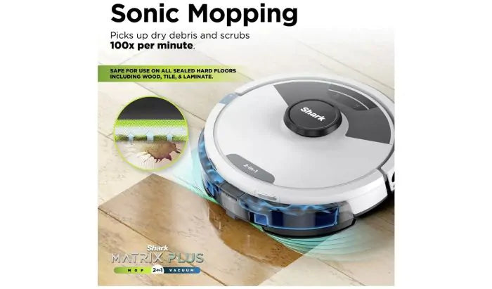 Shark Matrix Plus 2-in-1 Robot Vacuum & Mop White | RV2620WDUKWH
