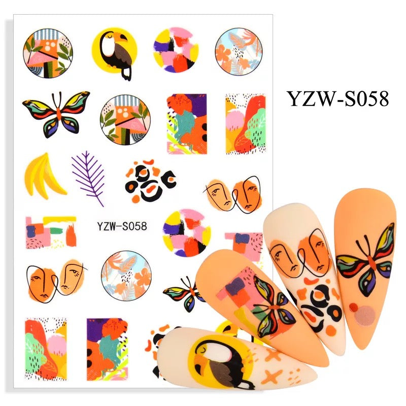 Abstract stickers